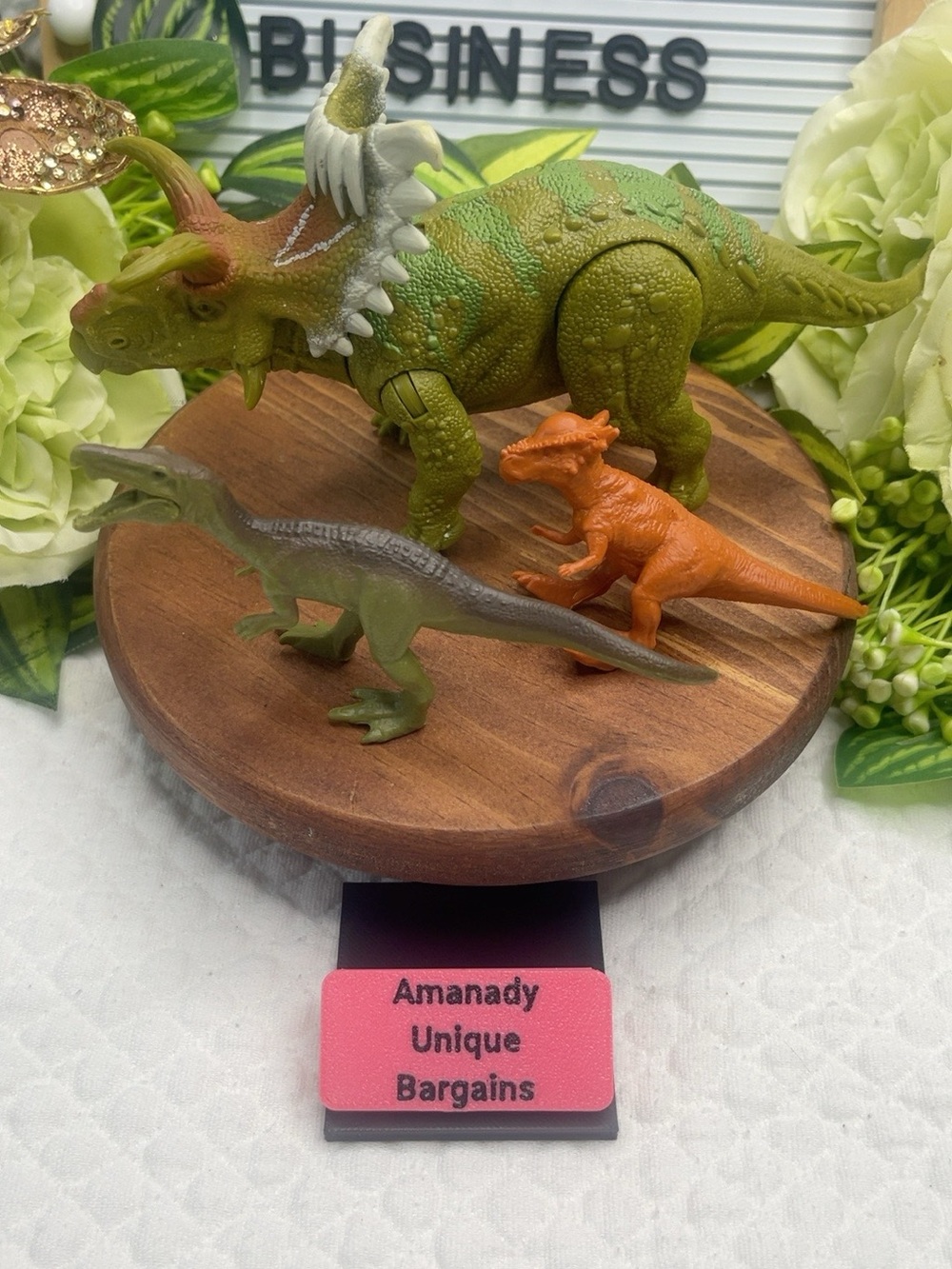 Mattel Jurassic World Camp Cretaceous Sinoceratops Dinosaur Figure Lot of 3